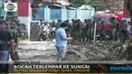 Bocah yang terlempar ke sungai pascatabrak material longsor di Manado ditemukan tewas di bawah Jembatan Maesa.