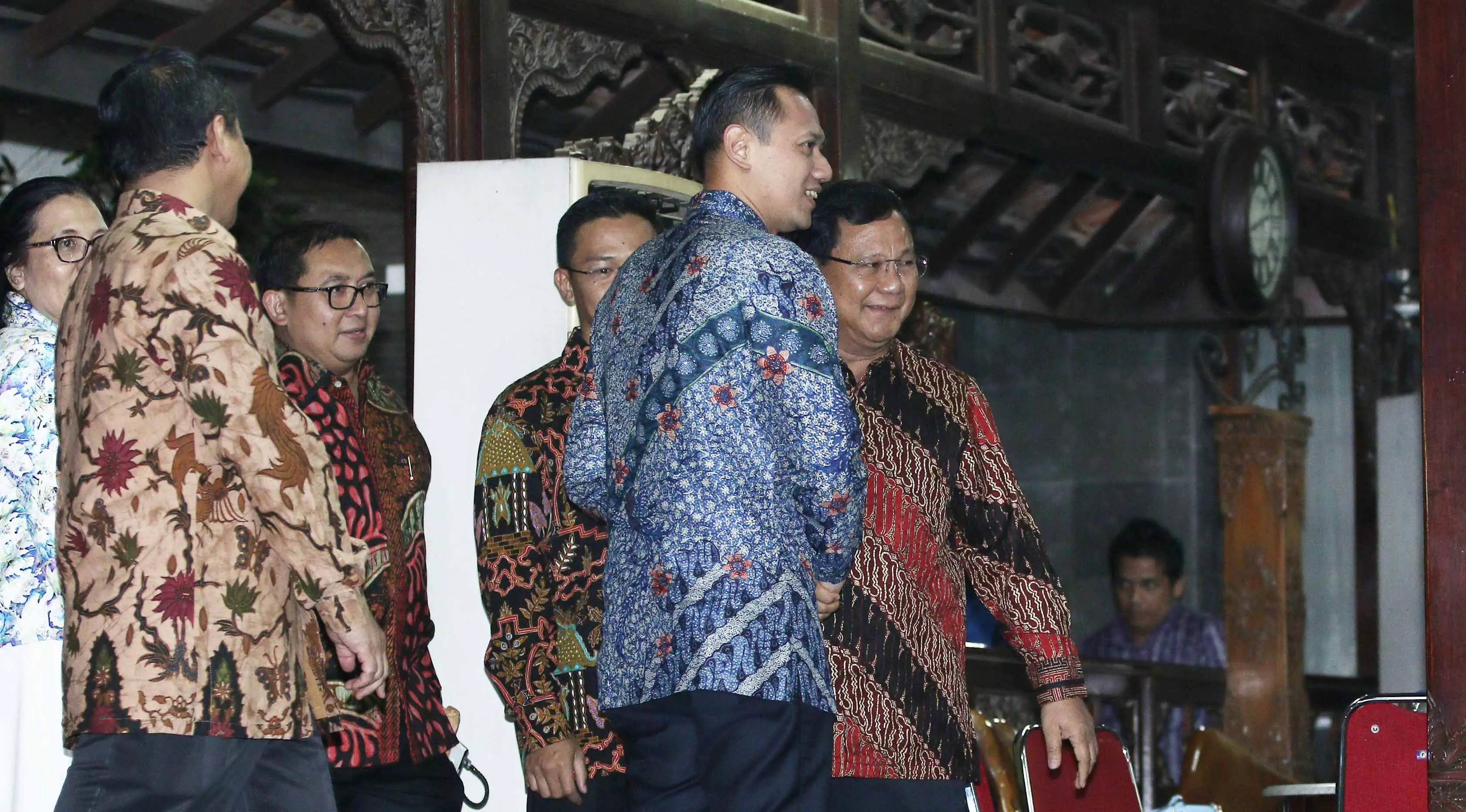 Prabowo Subianto dan Agus Harimurti Yudhoyono atau AHY. (Liputan6.com/Herman Zakharia)