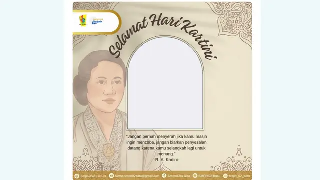 Bagaimana jika kamu ingin ikut memeringati Hari Kartini 21 April? Salah satu caranya kamu bisa membuat Twibbon Hari Kartini.