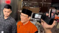 Immanuel Ebenezer alias Noel Pakai Peci Diperiksa KPK (Foto: Radityo/Liputan6.com)