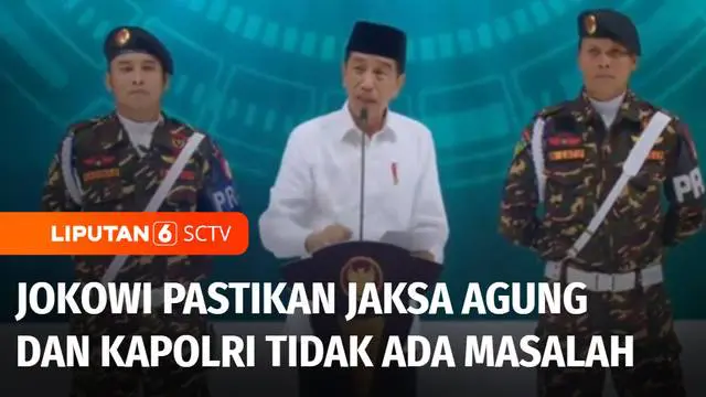 Jaksa Agung, Burhanuddin dan Kapolri, Listyo Sigit bertemu di Istana Merdeka, Jakarta, di tengah isu Jaksa Muda Tindak Pidana Khusus, Jampidsus diikuti anggota Densus 88. Presiden Jokowi menyatakan sudah memanggil Kapolri dan Jaksa Agung.