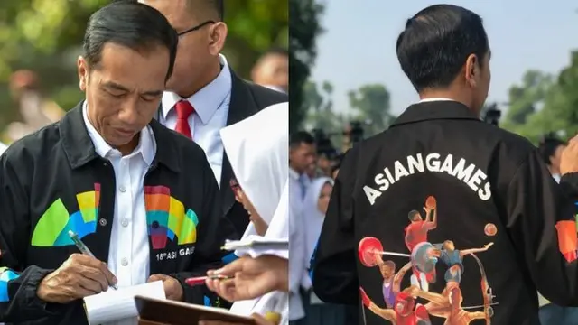 [Bintang] Tampil Fashionable, Presiden Jokowi Pakai Jaket Bermotif Warna-warni yang Modern Kekinian