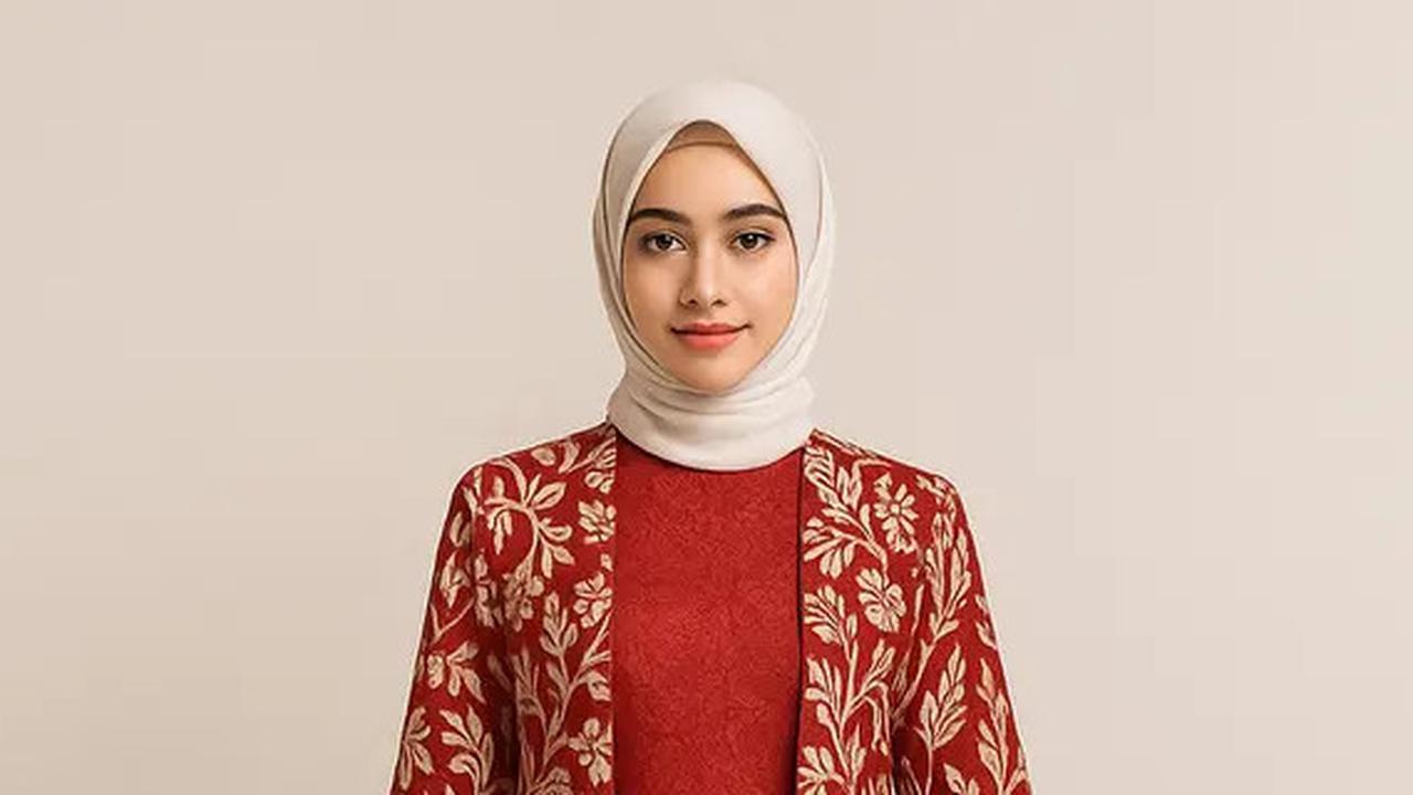 Tampil Anggun di Perayaan HUT RI ke-80, 7 Model Gamis Brokat Kombinasi Outer Batik Panjang Tema 17 Agustus