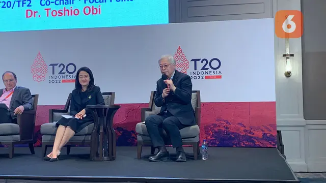 Parallel Session di KTT T20 bertajuk "Leveraging Digital Transformation and Smartization to Improve Quality of Life" yang digelar pada Senin (5/9/2022). (Liputan6/Benedikta Miranti T.V)