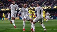 Momen Real Madrid mengandaskan Villarreal di ajang Liga Spanyol. (X/Real Madrid)