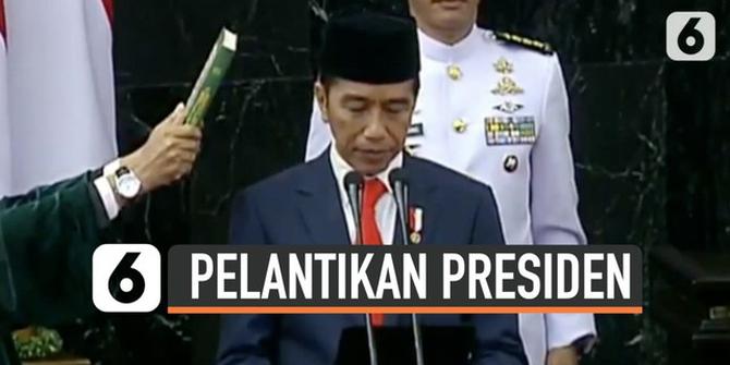VIDEO: Detik-Detik Jokowi-Ma'ruf Bacakan Sumpah Jabatan