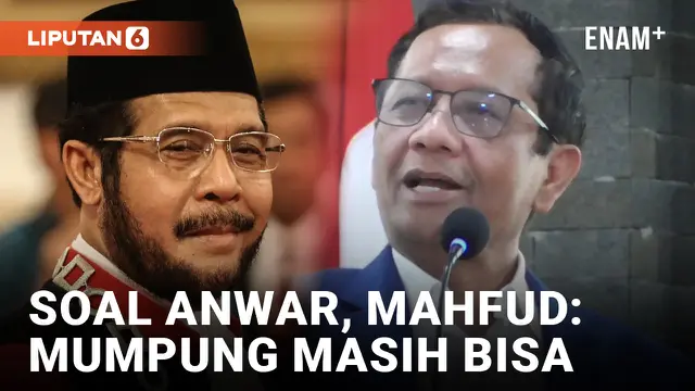 Mahfud Md Tanggapi Pengabulan Sebagian Gugatan Anwar Usman oleh PTUN