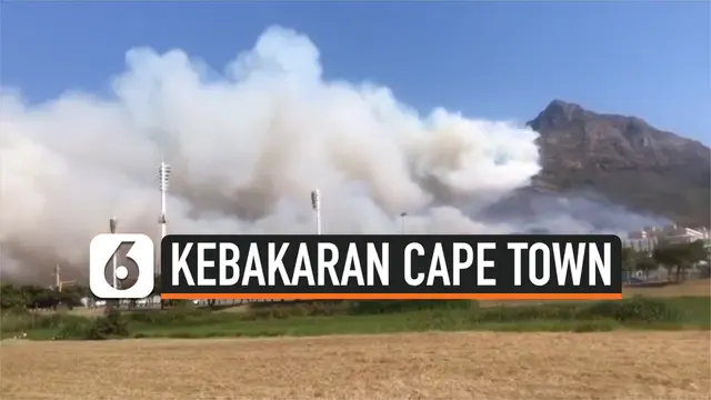 VIDEO: Kebakaran Besar Cape Town, Situs Bersejarah Hancur