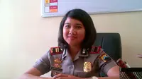 Kapolsek termuda di Semarang, Jawa tengah, Kapolsek Candisari Iptu Dhayita Daneswari. (Liputan6.com/Edhie Prayitno Inge)
