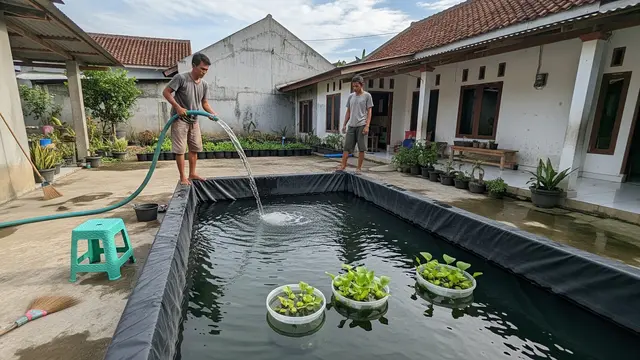 Cara Menanam Hidroponik di Atas Kolam Ikan