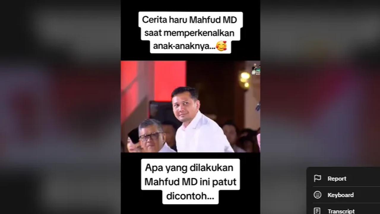 Mahfud memperkenalkan putra pertamanya yang bernama Mohammad Ikhwan Zein.<br>