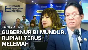 Gubernur BI Mundur, Rupiah Terus Anjlok