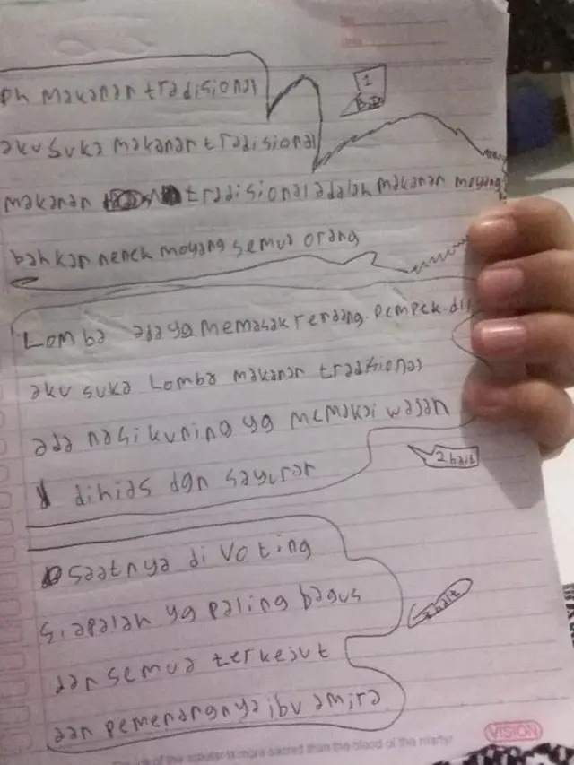 Puisi kocak buatan anak SD bikin kalian ngakak (foto: Twitter/@askmenfess)