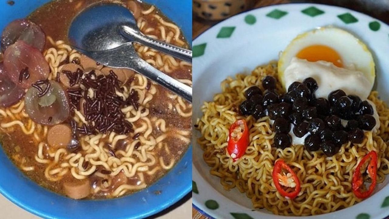 6 Mi Instan dengan Topping Tidak Biasa Ini Bikin Heran