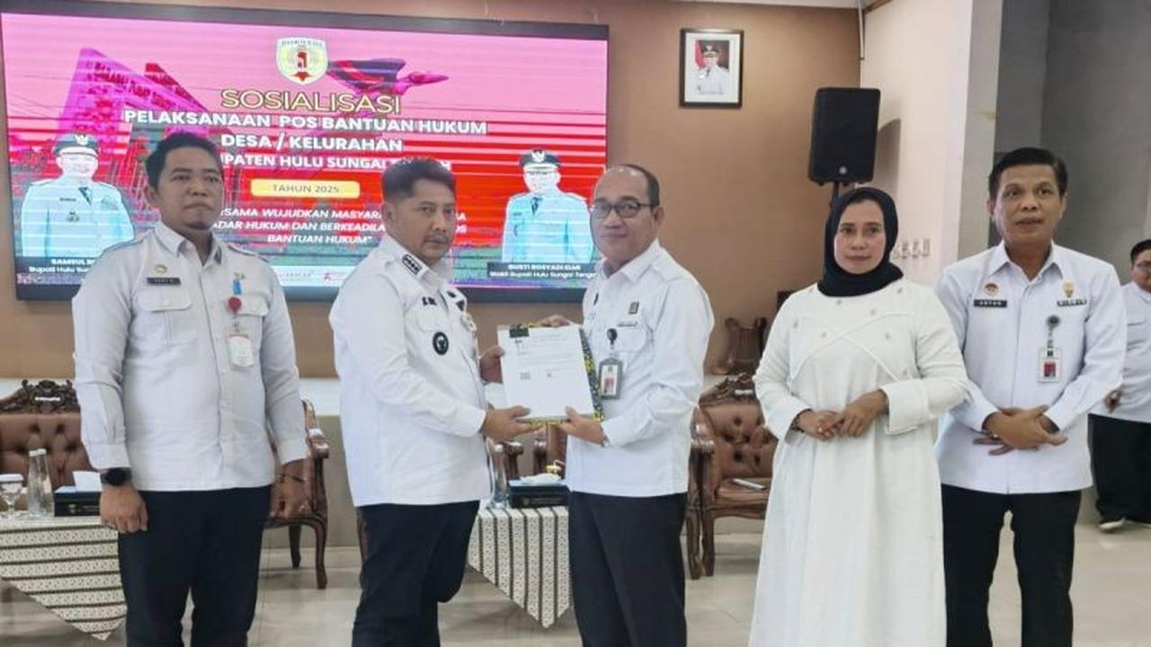 Keren! Hulu Sungai Tengah Jadi Kabupaten Pertama dengan 100% Posbankum, Bagaimana Kemenkum Kalsel Mewujudkannya?