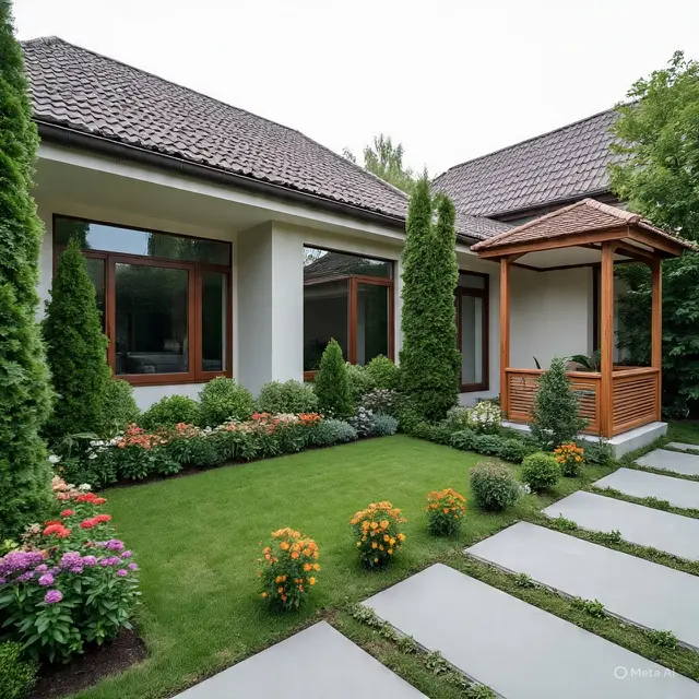Rumah Sederhana 9x12 dengan Taman