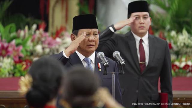Presiden Prabowo Subianto melantik wakil menteri Kabinet Merah Putih, Senin (21/10/2024).