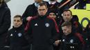 Skor 1-0 bertahan hingga laga usai. Kemenangan tersebut disambut ketidakpuasan Ralf Rangnick selaku juru taktik Manchester United. Ia menilai pasukannya belum tampil maksimal dan membuat kesalahan-kesalahan mencolok di babak kedua. (AFP/Daniel Leal)