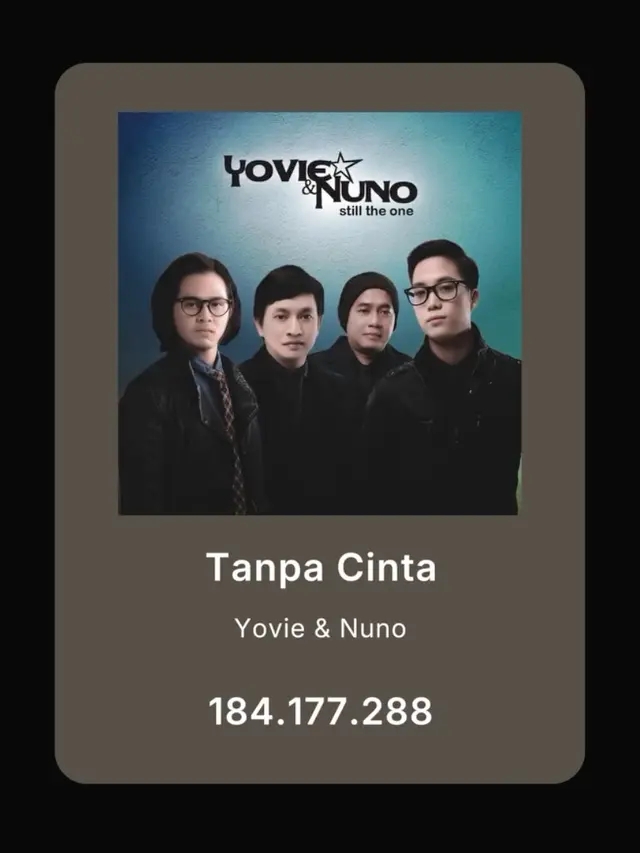 Tanpa Cinta dari Yovie and Nuno. (Foto: Dok. Instagram @ywpiano)