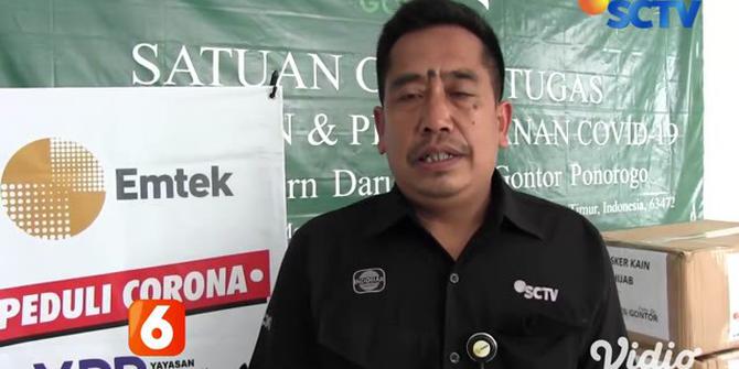 VIDEO: Yayasan Pundi Amal SCTV-Indosiar Salurkan Bantuan 50.000 Masker ke Ponpes Gontor