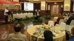 Menteri Pertahanan Ryamizard Ryacudu memberikan sambutan dalam Rakornas Pertahanan Negara di Jakarta, Kamis (3/12). Rakornas tersebut bertema Peran Kementerian/Lembaga dan Pemda dalam mendukung Penyelenggaraan Hanneg. (Liputan6.com/Faizal Fanani)