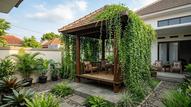 14 Tanaman Rambat yang Cocok untuk Gazebo, Suasana Sejuk Sepanjang Hari
