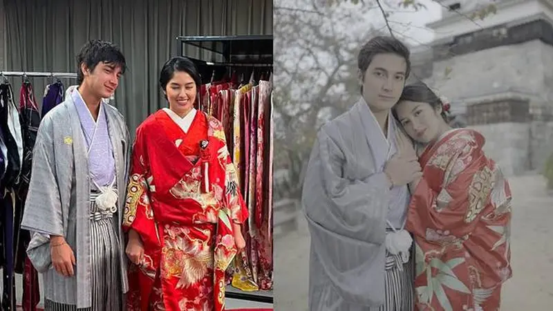 Adu Akting di Sinetron Baru, Ini 6 Potret Ochi Rosdiana dan Junior Robert Serasi Pakai Kimono