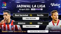 Jadwal Liga Spanyol di Vidio, Minggu 18 April 2021: Peluang Atletico Pertahankan Puncak Klasemen
