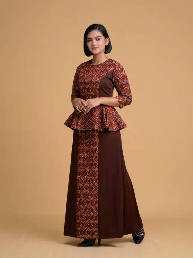 Model Dress Batik untuk Orang Gemuk dan Pendek