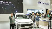 Mobil Hyundai Stargazer di pameran GIIAS Surabaya 2022. (Dian Kurniawan/Liputan6.com).