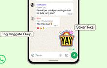 WhatsApp Tambah Fitur Grup Chat: Stiker Teks, Tag Anggota, hingga Reminder Acara