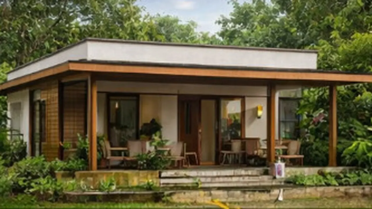rumah atap datar
