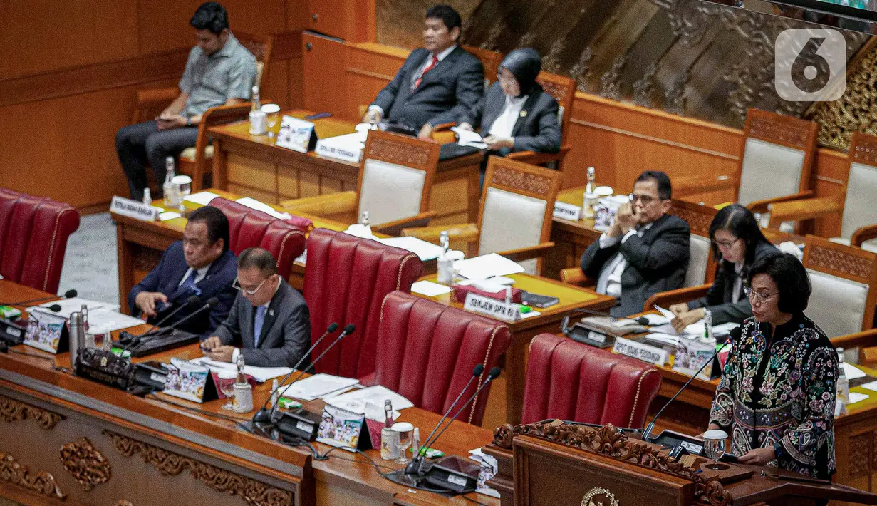 Sebelumnya, pada Rapat Paripurna ke-24, Selasa (23/5) seluruh Fraksi di DPR mendukung KEM dan PPKF untuk dibahas lebih lanjut. (Liputan6.com/Faizal Fanani)