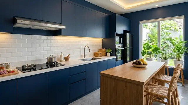 Warna Cat Dapur yang Bikin Noda Minyak Tidak Terlalu Kelihatan (Foto: Gemini AI)
