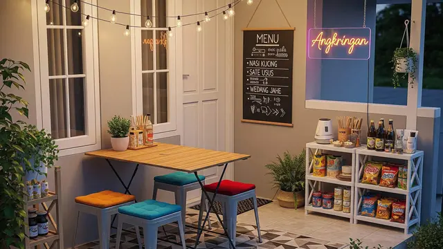 Inspirasi Angkringan Rumahan di Teras Rumah