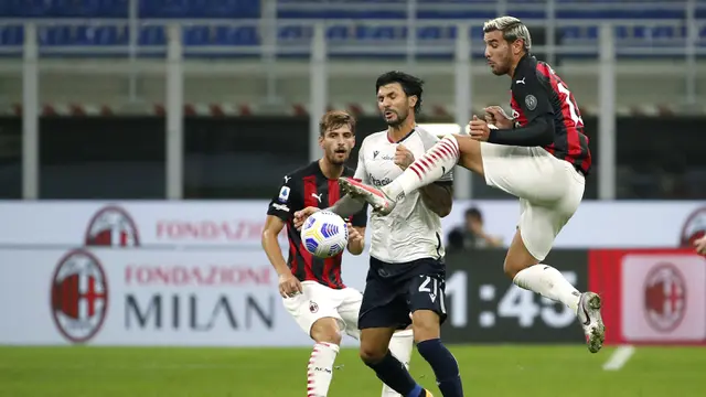 FOTO: AC Milan Taklukkan Bologna di San Siro