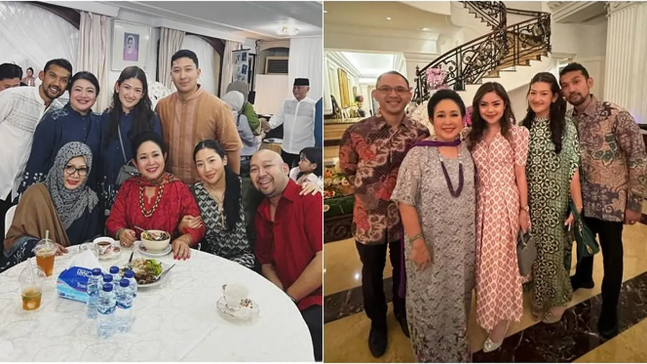 8 Momen Kumpul Lebaran Keluarga Cendana, Ada Tata Cahyani yang Jadi Sorotan