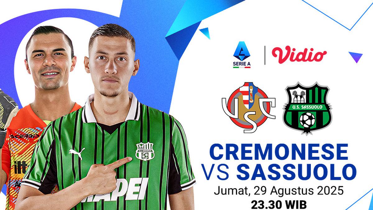 Siaran Langsung Serie A 2025/26: Cremonese vs Sassuolo, Eksklusif di Vidio