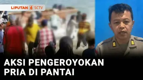 VIDEO: Heboh! Aksi Pengeroyokan di Wisata Pantai, Lima Pemuda Diamankan