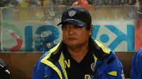 Suharno (Pelatih Arema Cronus). (Liputan6.com/Helmi Fithriansyah)