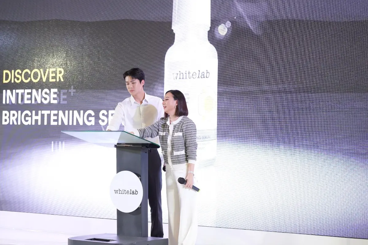 Sehun sebagai global ambassador Whitelab ketika menghadiri acara di Central Park Jakarta Barat, Minggu (6/11/2022). (Foto: Dok. Whitelab Indonesia)