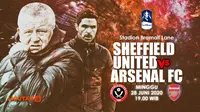 SHEFFIELD UNITED FC VS ARSENAL FC (Liputan6.com/Abdillah)