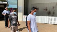 Empat nelayan asal Indonesia mengaku bersalah dalam sidang di Pengadilan Kota Darwin, Senin (28/11/2022).(ABC News: Alexandra Alvaro)