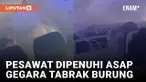 Asap Penuhi Kabin Pesawat Pasca Menabrak Burung