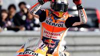 Marc Marquez gagal jadi juara di MotoGP Valencia (reuters)