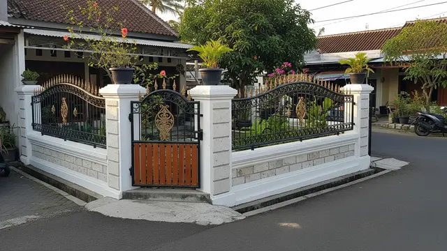 Inspirasi Pagar Rumah Hook Berukuran Kecil yang Estetik dan Fungsional