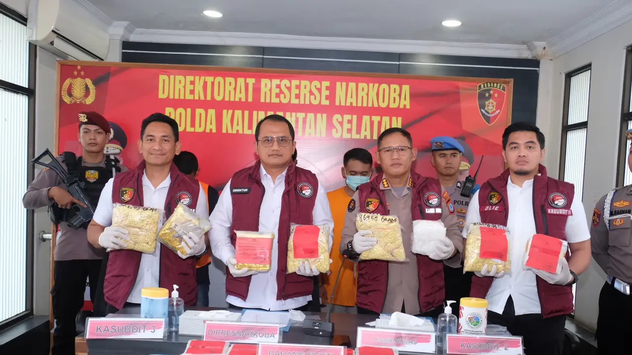 Polisi bongkar peredaran narkoba di Kalsel