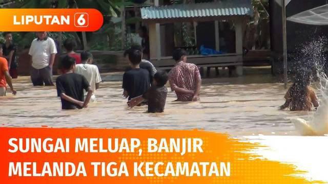 Hujan deras sepanjang Senin yang mengguyur Kabupaten Dharmasraya, Sumatera Barat, menyebabkan meluapnya beberapa sungai di tiga kecamatan. Kecamatan Koto Besar, Kecamatan Tiumang, dan Kecamatan Padang Leweh merupakan tiga kecamatan terdampak.