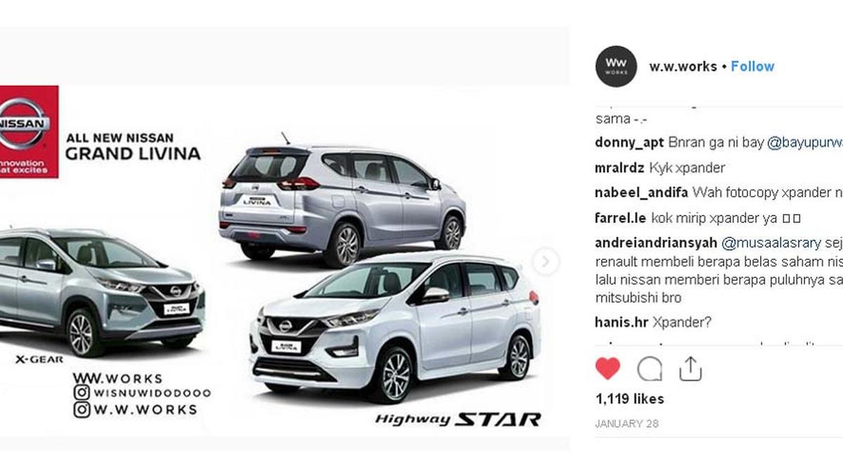 Begini Tampang Nissan Grand Livina Bodi Xpander, Setuju? Berita