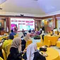 Dinas Komunikasi dan Informatika Provinsi Kalimantan Selatan (Diskominfo Kalsel) menggelar evaluasi penggunaan Sistem Pengelolaan Pengaduan Pelayanan Publik Nasional (SP4N LAPOR) dalam rangka meningkatkan kualitas pelayanan publik di Wisma Pemprov Kalsel, Jakarta Pusat, Rabu (6/3/2024) (Liputan6.com/Winda Nelfira)